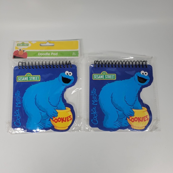Sesame Street Doodle Drawing Pad Big Bird Cookie‎ Monster Paper Craft 2015 Lot - Picture 3 of 6